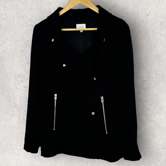 Aritzia Wilfred Mayet Jacket Black Size Small Relax Fit Japanese Fabric Minimal - Picture 4 of 14